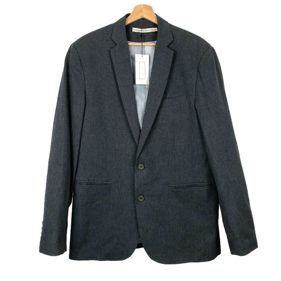 Shades of Grey by Michael Cohen Gray Lined Blazer Sport Jacket Coat 42R - Picture 1 of 7